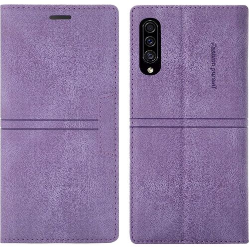 Coque Samsung Galaxy A50/A50s/A30s, Etui Portefeuille Samsung A50/A50s/A30s [Magntique] Antichoc Housse Cuir Pour Samsung A50/A50s/A30s [Fentes Pour Cartes] Pour Samsung A50/A50s/A30s (Violet)