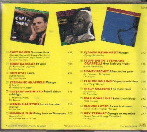 Jazz And Barclay / J & B / Chet Baker / Don Byas / Uitars Limited/Lionel Hampton/Memphis Slim/Django