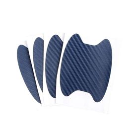 Autocollant De Porte De Voiture En Fibre De Carbone,Style Rayures,Couverture Pour Jeep Renegade,Accessoires Chevrolet Cruze Mq4,4 Pièces - Type 4pcs Blue