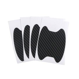 Autocollant De Porte De Voiture En Fibre De Carbone,Style Rayures,Couverture Pour Jeep Renegade,Accessoires Chevrolet Cruze Mq4,4 Pièces - Type 4pcs Black