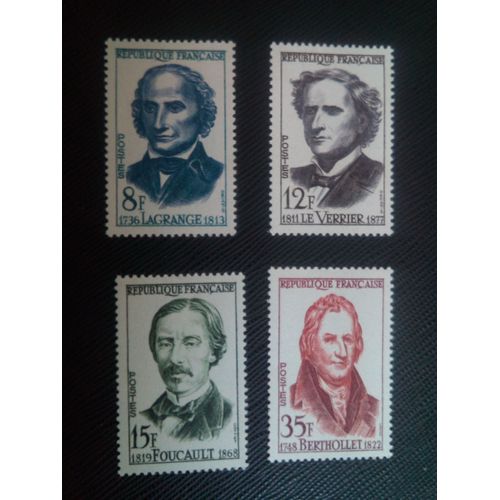 Timbre France Yt 1146 A 1149 Séries: Scientifiques 1958 ( 311205 )