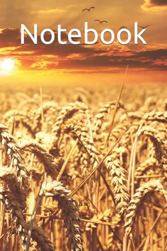 Notebook: Blank Notebook Journal Diary Logbook Composition 6x9 Glossy White Interior Soft Cover Lined Paginated 200 Pages Colorful Bright Blue 6" X 9" Paperback Decorative (Rural)