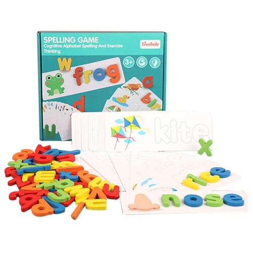 Jeu De Puzzle D'orthographe, 26 Lettres Anglaises, Reconnaissance De L'alphabet, Accessoire De Cognition Éducative Précoce Pour Bébé, Livraison Directe
