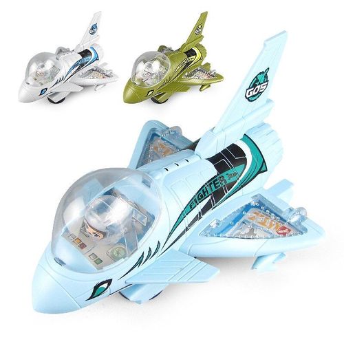 Avion Électrique Led Pour Enfants, Éclairage Cool, Musique, Spray Électronique, Jouet