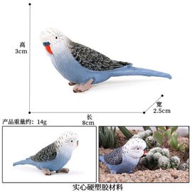 Simulation De Perroquet Et Perroquet Miniature, Ornement De Paysage, Figurine De Pelouse, Oiseau Artificiel, Accessoires De Photographie