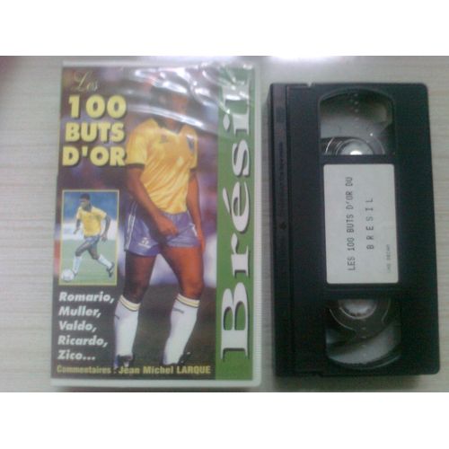 Cassette Vidéo Vhs - Les 100 Buts D'Or Du Brésil - Jean Michel Larqué