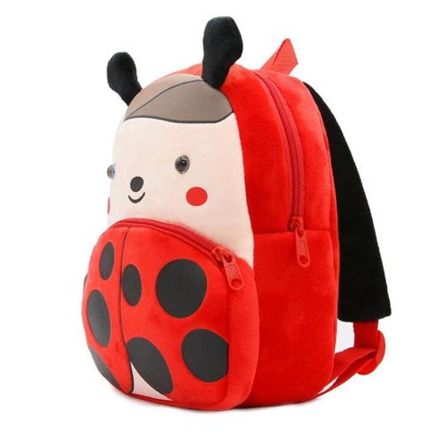 Sacs D'école En Peluche Pour Enfants De 2-4 Ans, Sac À Dos Coccinelle Dessin Animé Pour Bébés Filles Garçons Maternelle