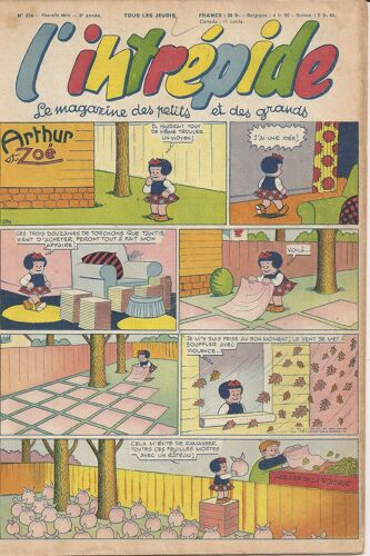 L'intrepide  N° 274 : Le Magazine Des Petits Et Des Grands 2eme Serie