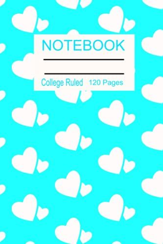 Notebook: College Ruled Notebook || 120 Pages || 6x9 Inch || Cute Blue Cover Design || Perfect For School, College, Diaries, Financial Planner || Perfect Gift To Your Loved One
