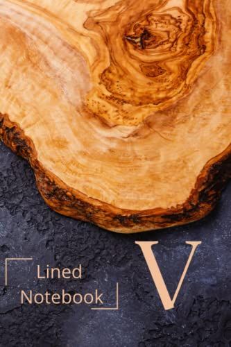 Monogrammed Notebook V: Initial Monogram Journal Personalized Gift For Men