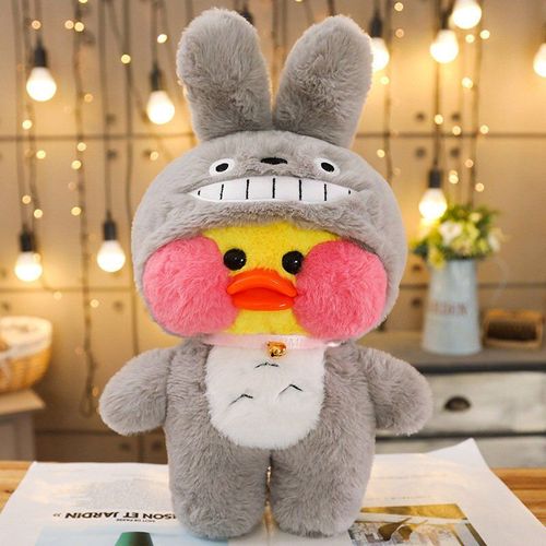 Canard En Peluche Animal Mignon Kawaii De 30cm, Canard Jaune En Peluche, Se Transforme En Totoro, Licorne, Cochon, Panda, Jouets Pour Filles, Cadeau Pour Enfants