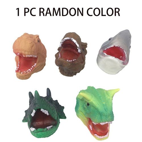 Jeu De Doigts D'animaux Pour Enfants, 1 Pièce, Dinosaure, Requin, Crocodile, Marionnette À Main, Jouet De Fête Interactif, Cadeau Parent-Enfant, Style Aléatoire