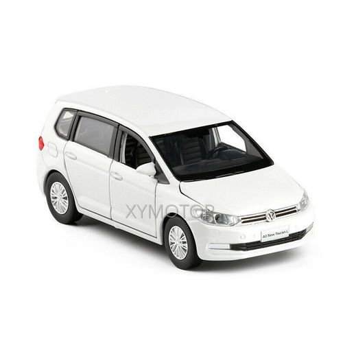 jouets pour enfants, son et lumière extractible, bleu, blanc et Orange, pour VW Volkswagen Touran, modèle de voiture moulé sous pression, Mpv, Van, cadeaux, 1/32