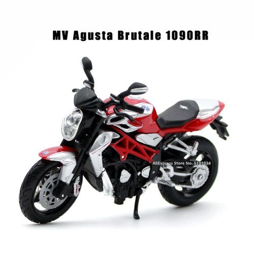 modèle de moto MV Agusta brutal, jouet en alliage, simulation originale autorisée, 1:18, nouveau produit, 1090RR, cadeau de collection