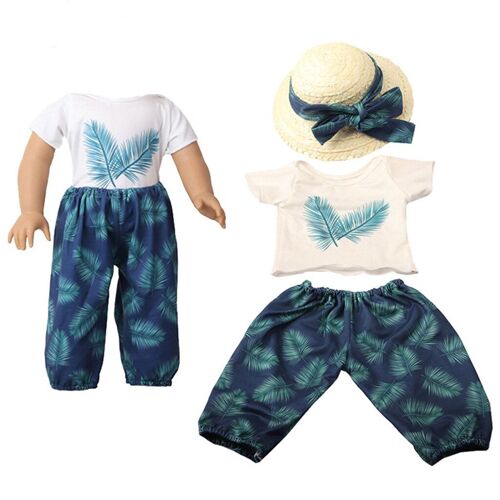 Vêtements Et Accessoires Pour Poupées De 18 Pouces, Tenue De Plage Américaine