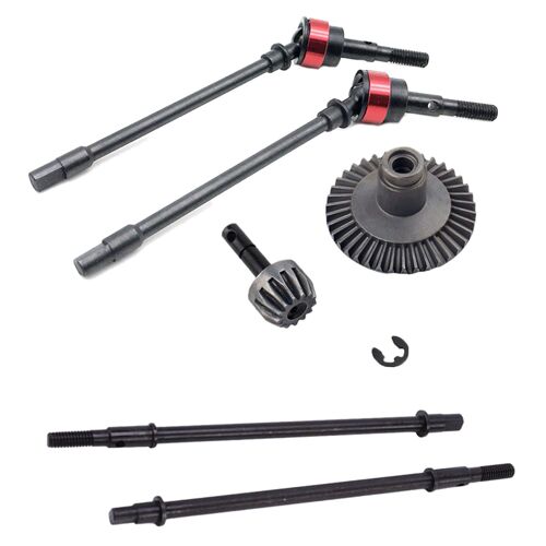 Mise À Niveau Rc Arbre D'Entraînement Universel, Os De Chien Cvd Pièces Avec Engrenages Adaptés À Axial Scx10 1:10 Rc Accessoires De Voiture Chenille De Roche