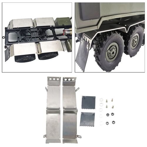 Garde-boue arrière à rabat pour camion modèle WPL 1:16 6wd B16 B36 Q63 RC, accessoires de mise à niveau