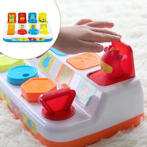 Jeu De Cache-Cache De Dessin Animé Pour Bébé, Jouets Amusants Interactifs, Animal, Montessori, Motricité Fine
