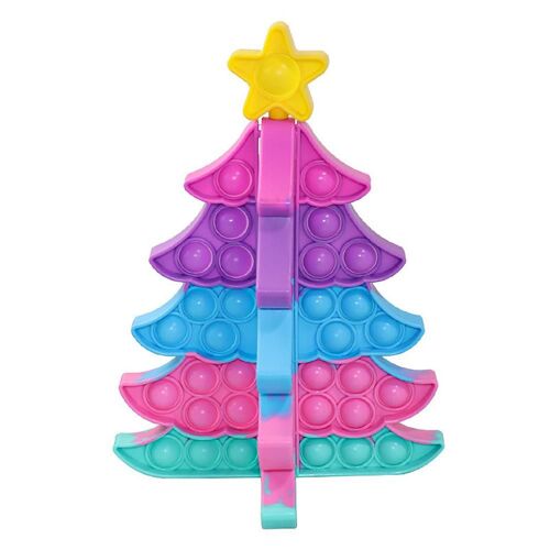 Jouets Sensoriels Anti-Stress Pour Enfants, Arbre De Noël, Flocon De Neige, Pop Bubble, Jouets À Presser, Puzzle, Cadeaux De Noël