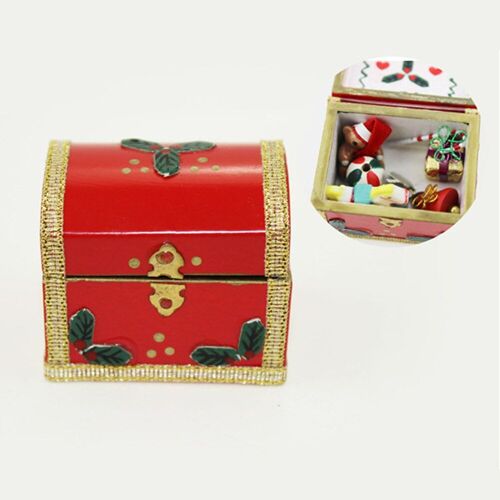 Mini boîte cadeau de noël modèle pour enfants enfants garçons filles meubles ornements maison jouet 1/12 maison de poupée accessoires miniatures