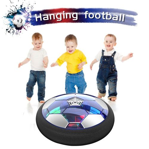 Ballon de Football en salle, 8 pièces/ensemble Air Power Hover, jouet de musique coloré, lumière clignotante, jeux de Sport pour enfants, cadeau pour enfants