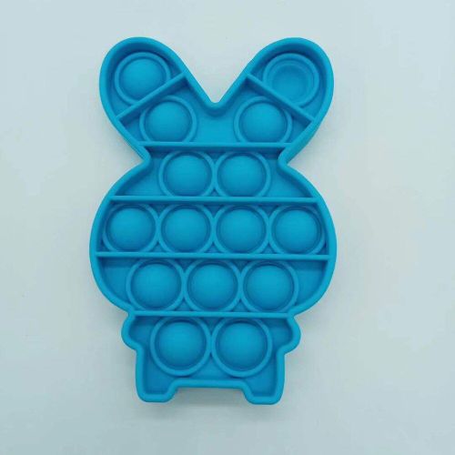 Jouet Anti-Stress Lapin Push Bubble En Silicone, Décompression, Mignon Tapis De Presse À Doigts Pour Enfants, Jouets Anti-Stress