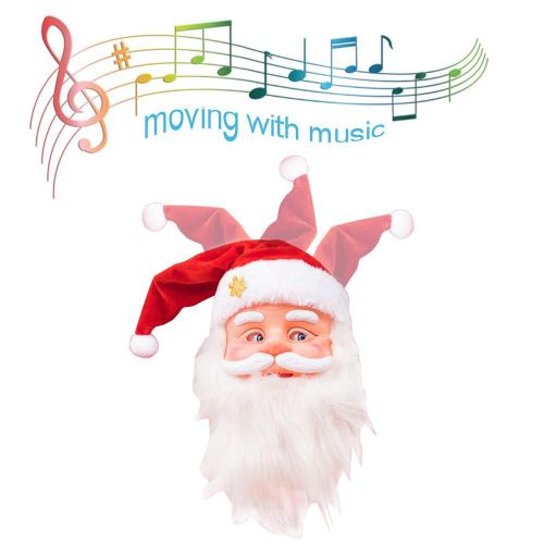 Casquette de musique électrique pour père noël, décoration suspendue pour arbre de noël, jouet amusant pour enfants, cadeaux