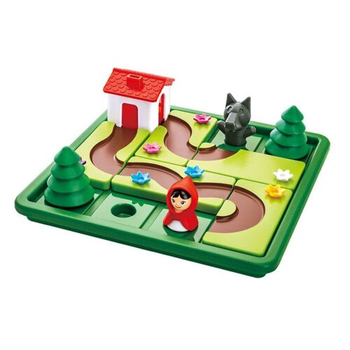 Jouet éducatif Montessori en bois pour enfants de 2 à 4 ans, petit chaperon rouge, cache et recherche intelligents, jeux de société, jeu logique