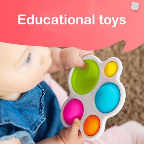 Jouets Sensoriels Simples Pour Bébé, Planche À Bascule En Silicone Pour Les Tout-Petits, Jouet De Fidget Éducatif Précoce, Jouet De Dentition Pour Les Tout-Petits De 6 Mois Et Plus