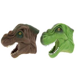 Marionnette Tactile Pour Enfants, 2 Pièces, Tête De Tyrannosaure, Dinosaure, Jouet Créatif