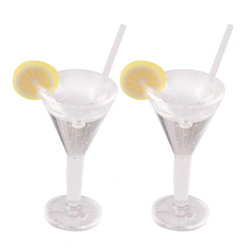 Tasse D'Eau De Citron Pour Enfants, Jouet De Cuisine, Jouet De Poupée Vive, Accessoire Sans Décoloration, Tasse D'Eau De Citron Pour Maison De Poupée, 2 Pièces