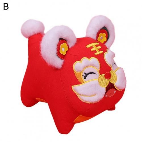 Poupée Confortable Pp Coton Nouveauté 2022, Poupée En Peluche Tigre Mignon Pour Le Nouvel An Chinois, Poupée En Peluche Pour La Famille