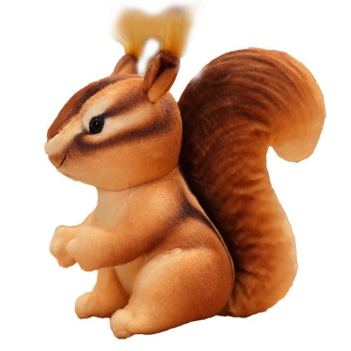 Poupée D'écureuil En Peluche Douce Pour Bureau, Belle Fabrication, Cadeau De Festival, Peluche Douce
