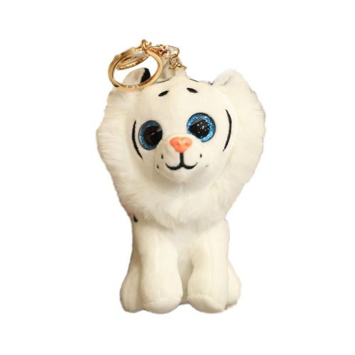 Porte-Clés En Forme De Tigre Du Zodiaque Chinois Pour Enfants, Collection Festive, Bénédiction Sans Déformation, Pendentif En Peluche