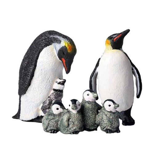 Ensemble De Figurines De Pingouin, Animaux De La Vie Sauvage De L'arctique, Animaux Adorables