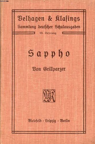Sappho, Ein Trauerspiel In 5 Aufzügen