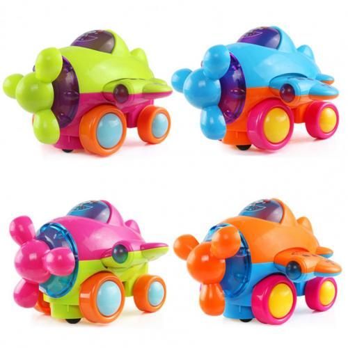 Roue Universelle D'avion Électrique De Couleur Aléatoire, 1 Pièce, Modèle D'avion Électrique Avec Musique Légère, Jouet Éducatif Précoce