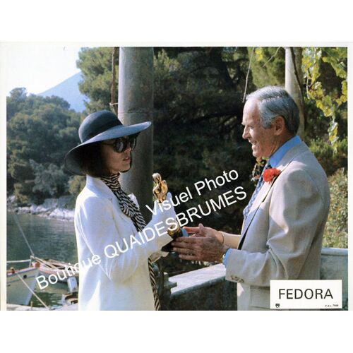 Fedora : Jeu De 12 Photos D'exploitation Cinématographique - Format 22,5x28,5 Cm - De Billy Wilder Avec Marthe Keller, William Holden, Hildegard Knef, Henry Fonda, Michael York, Mario Adorf - 1978