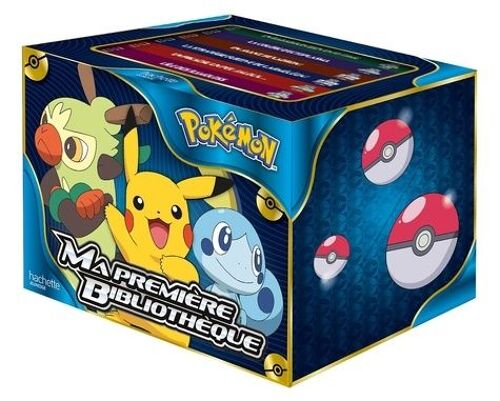 Ma Première Bibliothèque Pokémon - Coffret En 6 Volumes : Un Pikachu Un Peu Jaloux - La Stratégie Furtive De Larméléon - Un Babaouin Bien En Rythme - La Colère D'ectoplasma - En Avant...