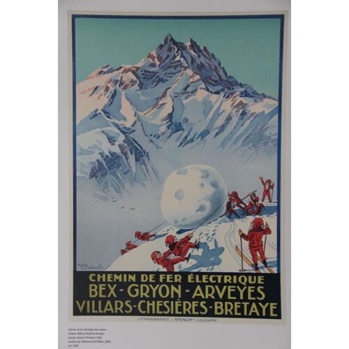 Affiche Chemin De Fer Electrique 