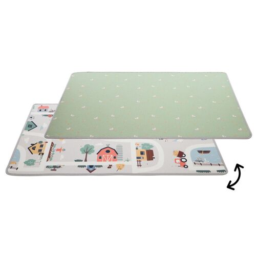 Tapis De Jeu Réversible En Mousse Ferme/Circuit - Vert