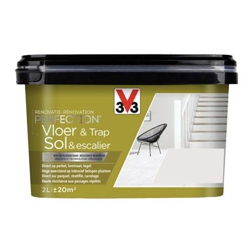 V33 Rénovation Perfection Peinture Sol & Escalier Plume