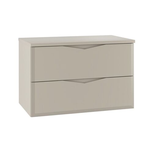 Meuble sous-vasque plan de toilette stratifiés beige