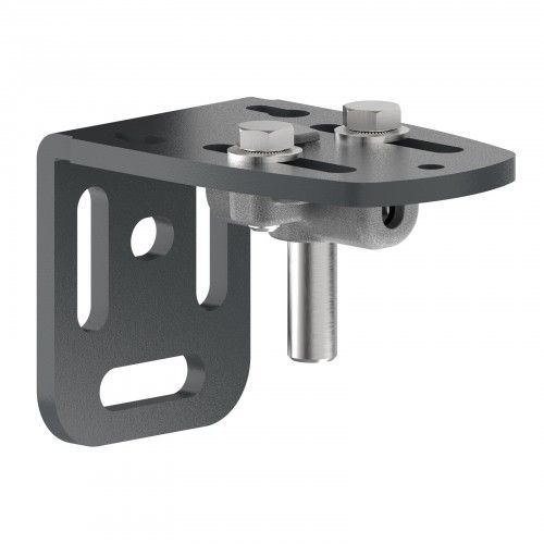 Gond Portail Battant - Réglable - Largeur 110 Mm - Gris - Platimium Tirard