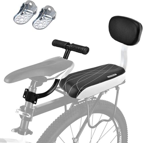 Subzonal-Coussin De Siège Arrière De Vélo Pour Enfant - Accessoires En Cuir Synthétique - Avec Accoudoirs Et Repose-Pieds - Pour Fille/Garçon/Enfant