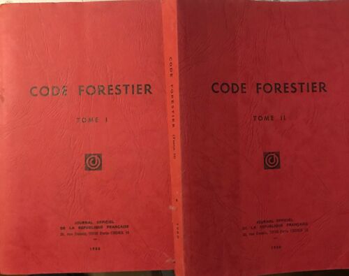 Code Forestier (En Deux Volumes - Tomes 1 Et 2) 1980