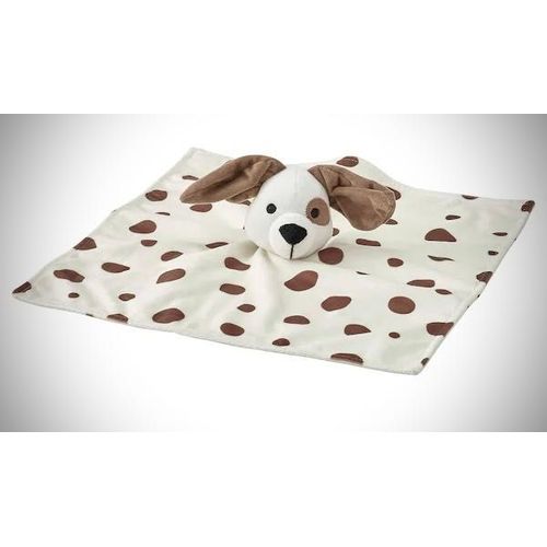 DOUDOU PELUCHE CHIEN DALMATIEN IKEA BLANC MARRON JOUET ENFANT BEBE COMFORTER DOG BABY