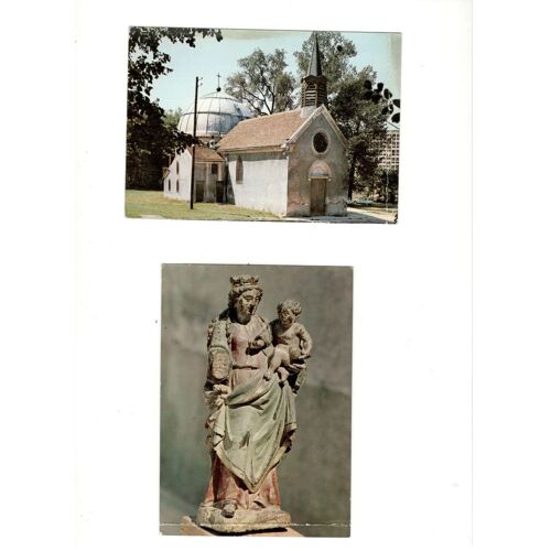 2 Cartes De Clichy Sous Bois - Chapelle Et Statue