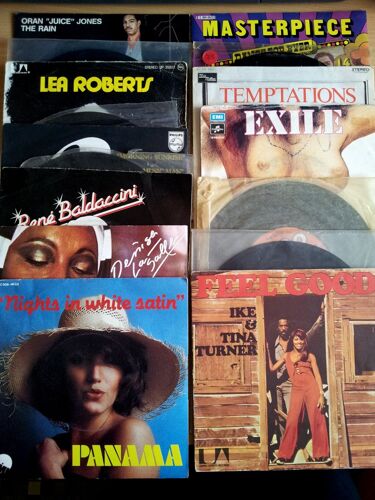 Lot - 16 45t Soul Funk Dj - Ike And Tina Turner - Arthur Conley - The Temptations - Staple Singers - Lea Roberts Etc...