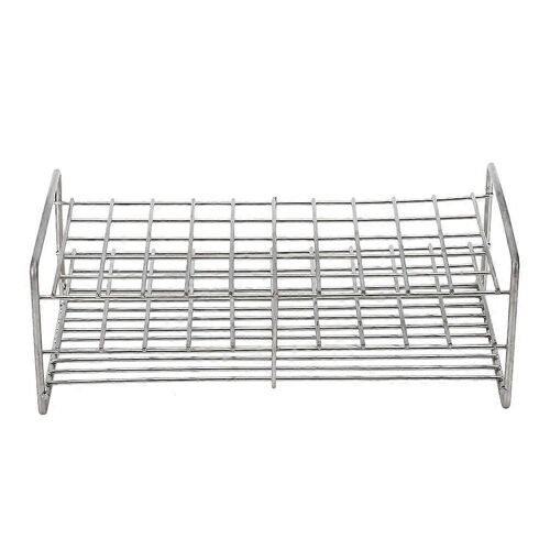 18.5mm 50 Trous En Acier Inoxydable Tube À Essai Rack Carré Trou Médical Tube D'essai Support